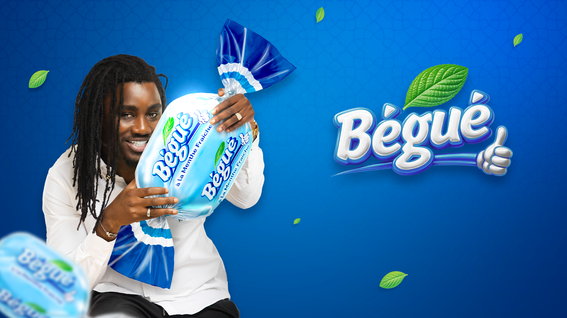 Bégué Menthe fraîche — bonbons bleus